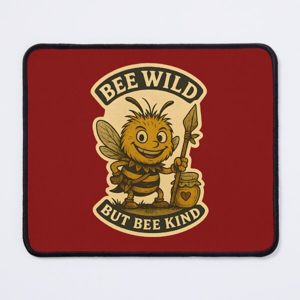 Item preview, Be Wild But Bee Kind – Cute Bee Illustration, Positive Quote, Eco-Friendly Design designed and sold by Adelberton.