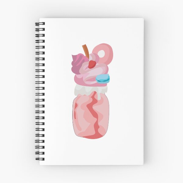 Item preview, Crazy Pink Milkshake Sticker – Donut and Macaron Dessert Drink designed and sold by Blueprint&co.