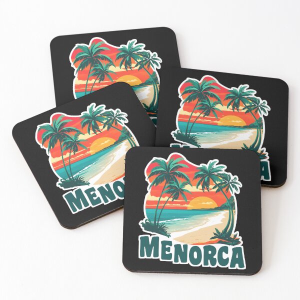 Item preview, Menorca palm trees and sandy beach designed and sold by blankshirt.