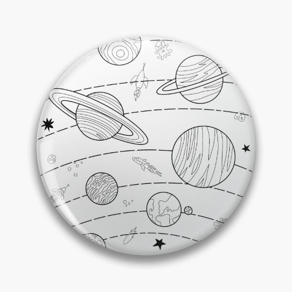 Item preview, The Solar System ~ B&W designed and sold by discocowgirl.