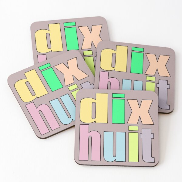 Item preview, TEENAGER 18TH BIRTHDAY DIX-HUIT FRENCH 18 YEARS OLD designed and sold by minimalartstory.