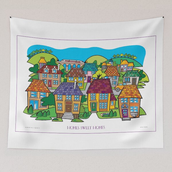 Item preview, Home Sweet Home Graphic, colorful Poster designed and sold by Robert Hills.