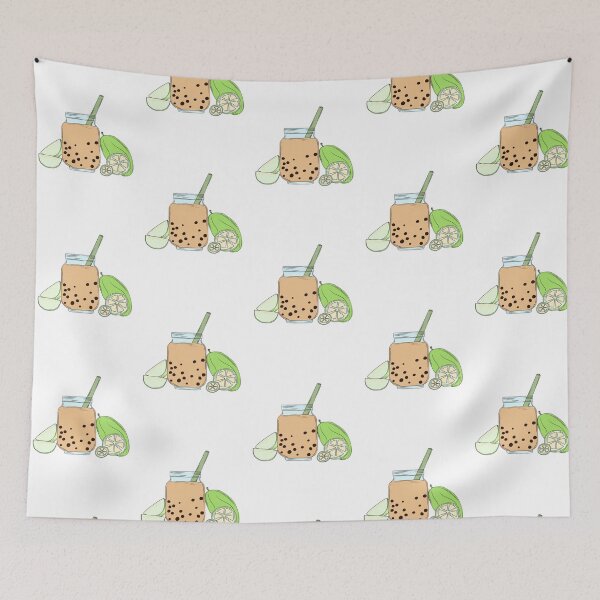 Item preview, Honeydew Boba Tea Sticker – Green Bubble Tea Drink Illustration designed and sold by Blueprint&co.