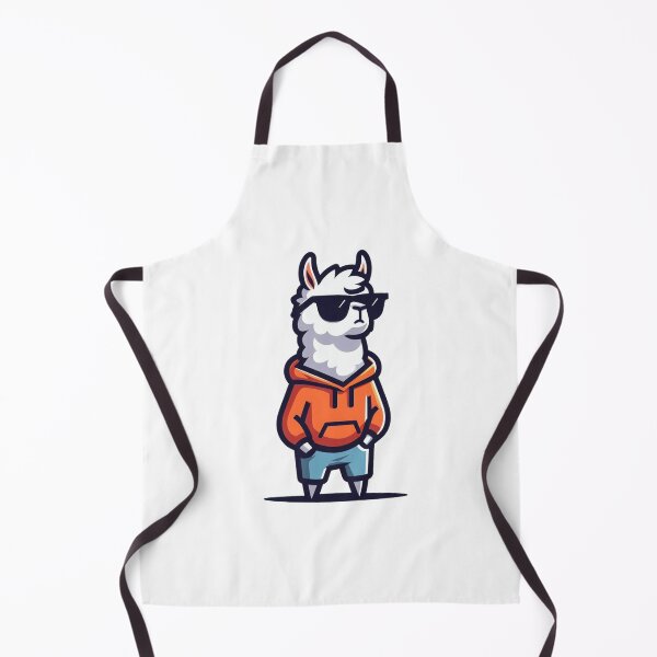 Item preview, Cool Llama with Sunglasses and a Hoodie – Trendy Cartoon Style designed and sold by Confuzz1ed.