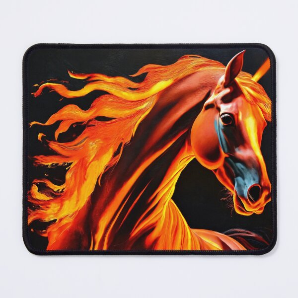 Item preview, fire horse, horse, animals, flame, fire designed and sold by DonnaBlankaArt.