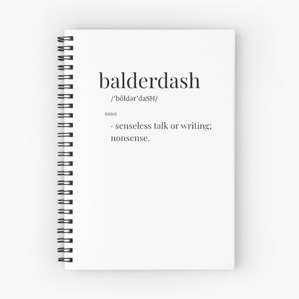 Item preview, Balderdash definition designed and sold by Rhubarb-Custard.