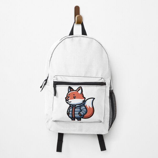 Item preview, Cartoon Fox in Puffer Jacket – Cozy Cool Weather Animal designed and sold by Confuzz1ed.