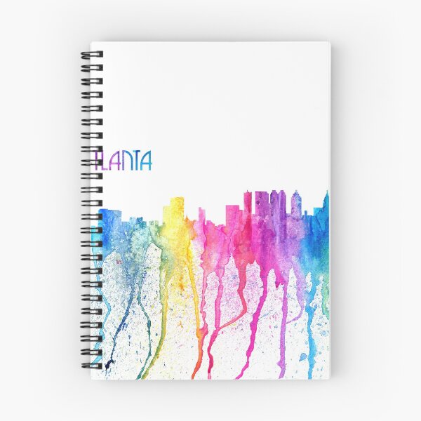 Item preview, Atlanta Skyline Silhouette on Impressionistic Blast - Dream Cities Series designed and sold by artshop77.