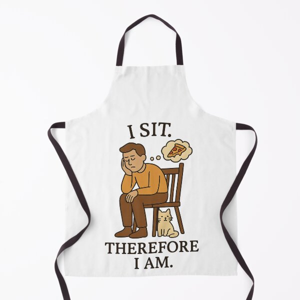 Item preview, I Sit. Therefore I Am – Funny Existential Sitting Design designed and sold by ArcadiaSilence.