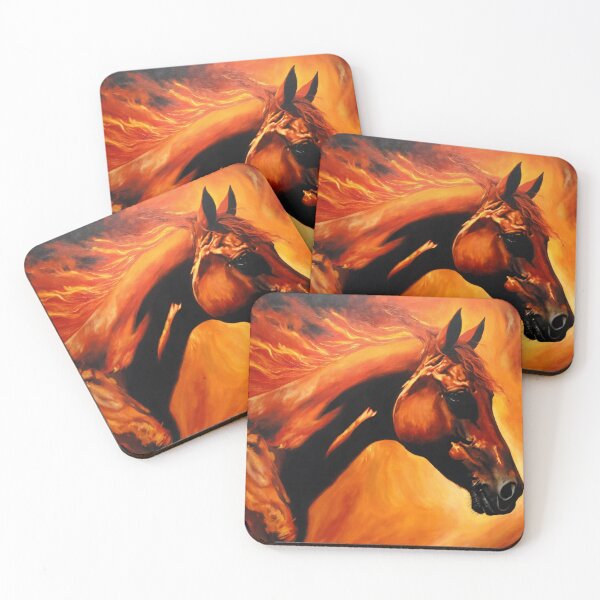 Item preview, fire horse, horse, animals, flame, fire designed and sold by DonnaBlankaArt.