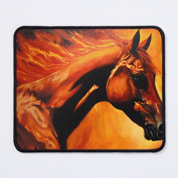Item preview, fire horse, horse, animals, flame, fire designed and sold by DonnaBlankaArt.