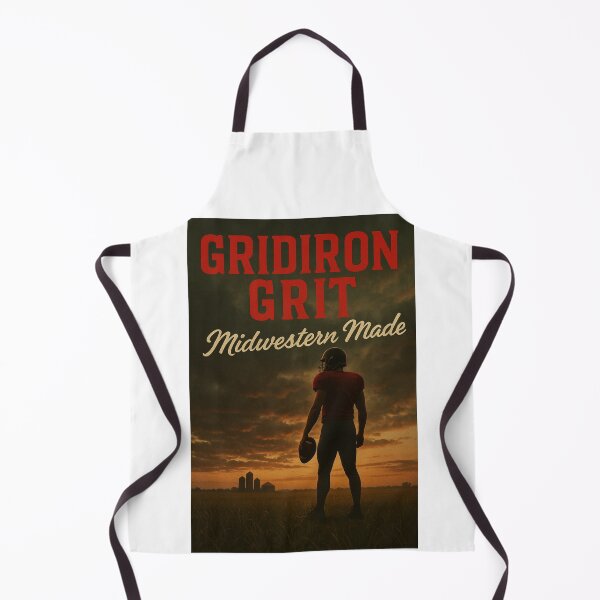 Item preview, College Poster: Gridiron Grit, Midwestern Made designed and sold by VarsityVibes.