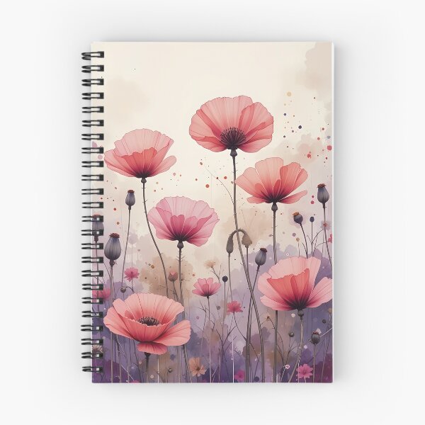 Item preview, Vintage Watercolor Pink Poppies designed and sold by AOCollections.