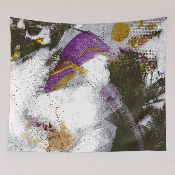 Item preview, Snowy Blossom: chic abstract artistry designed and sold by EdiesArts.
