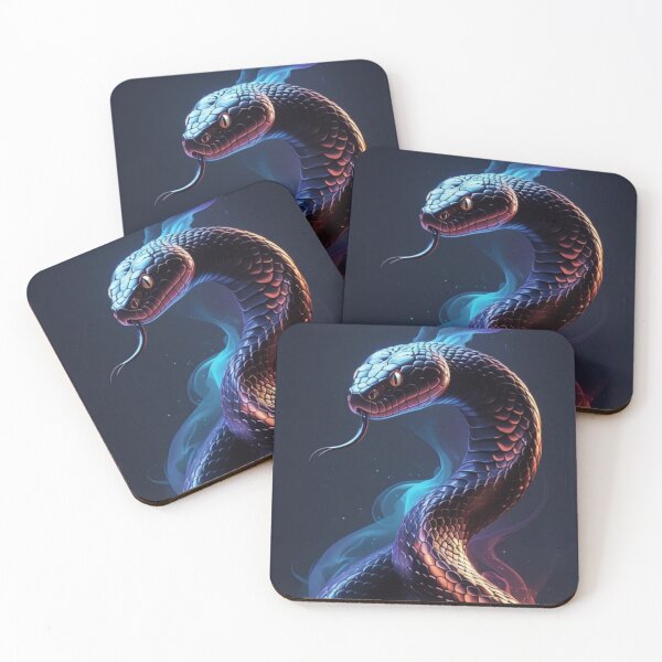 Item preview, "Inferno Serpent – Fire & Smoke Snake Art designed and sold by Creative Design Studio.