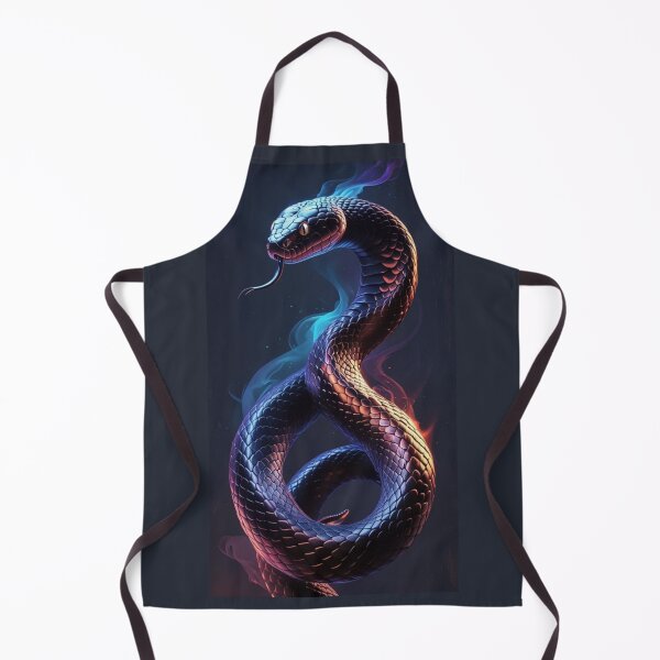 Item preview, "Inferno Serpent – Fire & Smoke Snake Art designed and sold by Creative Design Studio.