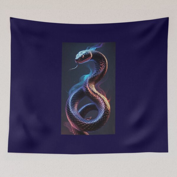 Item preview, "Inferno Serpent – Fire & Smoke Snake Art designed and sold by Creative Design Studio.