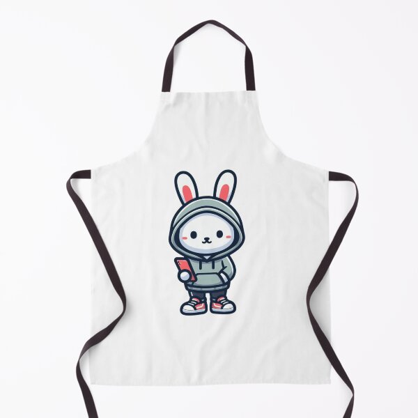 Item preview, Cartoon Bunny in Hoodie with Sneakers – Urban Animal Vibes designed and sold by Confuzz1ed.