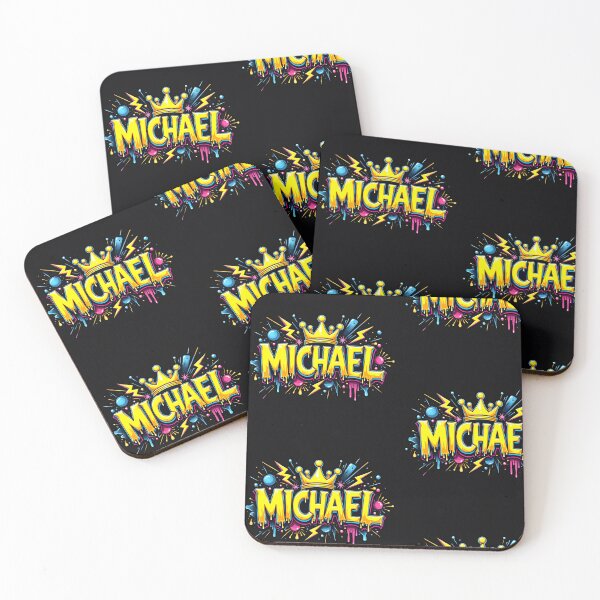 Item preview, MICHAEL – Neon Graffiti Crown Design with Street Authority designed and sold by Polycare.