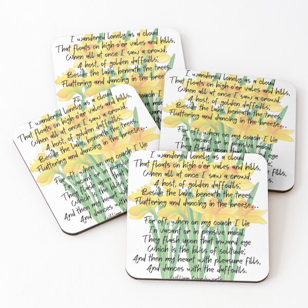 Item preview, I wandered lonely as a cloud - daffodils - Wordsworth (COMPLETE) designed and sold by stella literarium.
