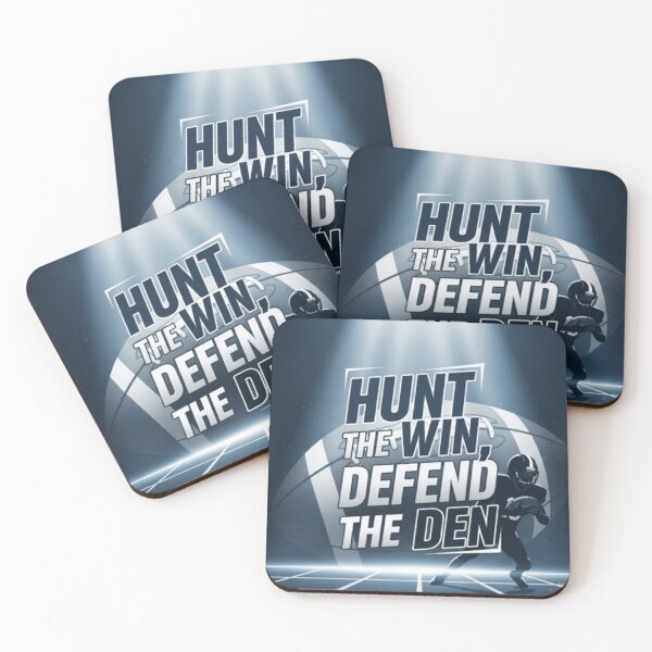 Item preview, College Poster: Hunt the Win, Defend the Den designed and sold by VarsityVibes.