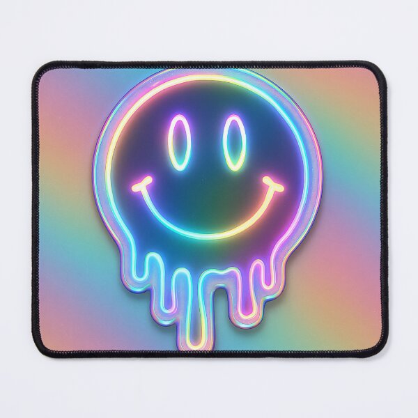 Item preview, Trippy Neon Melting Smiley – Psychedelic Rainbow Pop Art designed and sold by Psycho-Crazy.