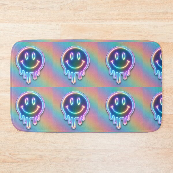 Item preview, Trippy Neon Melting Smiley – Psychedelic Rainbow Pop Art designed and sold by Psycho-Crazy.