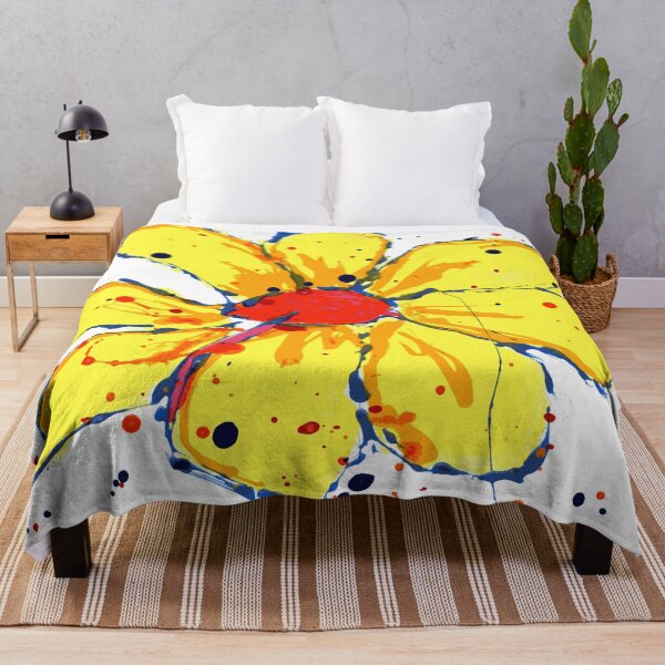 Item preview, Yellow Petal Burst Bold Floral Splash designed and sold by EdiesArts.