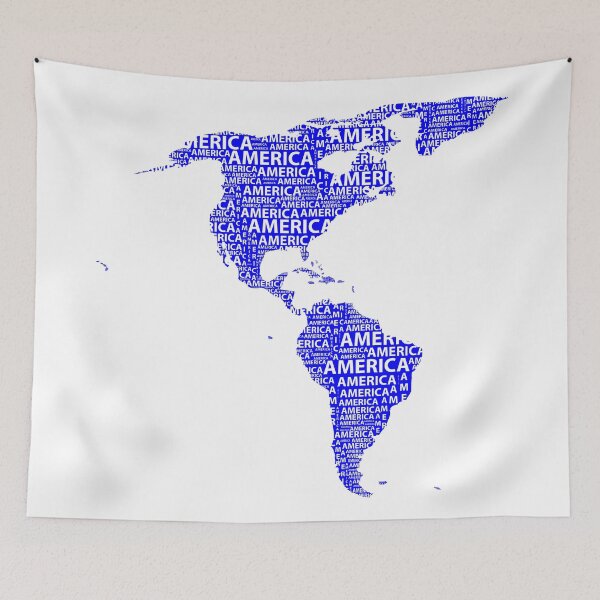 Item preview, Map of continent America - illustration designed and sold by Danler.