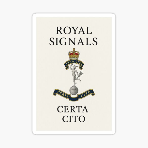 Item preview, Royal Signals Certa Cito designed and sold by Start-Aviation.