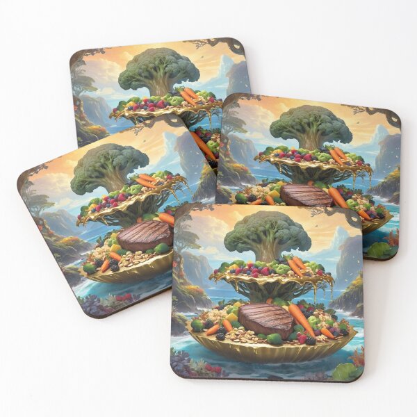 Item preview, Fountain Design of Bowels Full Of Healthy Meat And Veggies designed and sold by Melantari Vizuns.