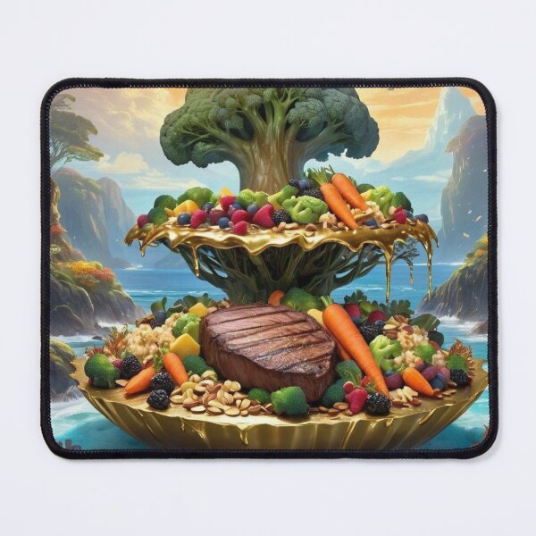 Item preview, Fountain Design of Bowels Full Of Healthy Meat And Veggies designed and sold by Melantari Vizuns.