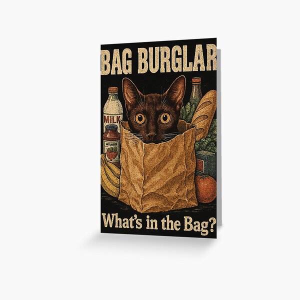 Item preview, Bag Burglar Funny Havana Brown Cat 90s Bootleg Rap Tee designed and sold by catastrocat.