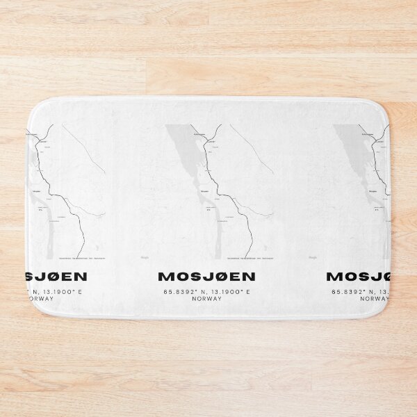 Item preview, Mosjøen Norway Minimalist Map | Arctic Circle Travel Poster designed and sold by RM-Journey.