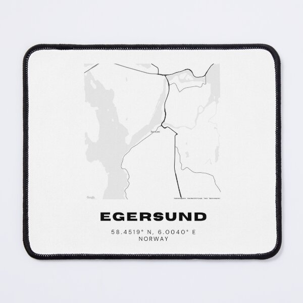 Item preview, Egersund Norway City Map | Scandinavian Minimal Travel Art designed and sold by RM-Journey.