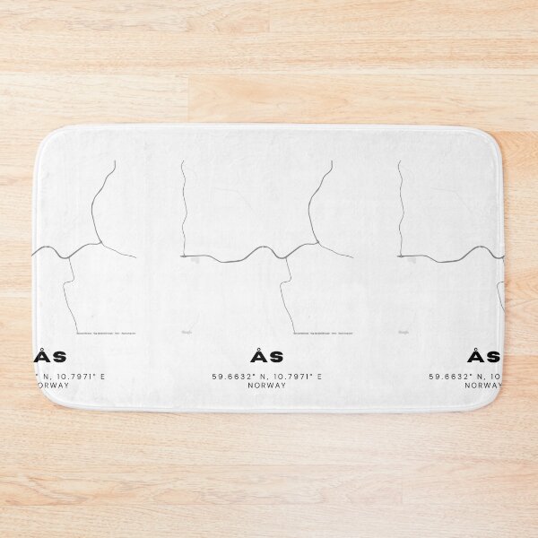 Item preview, Ås Norway Modern Map | Nordic Minimalist Poster designed and sold by RM-Journey.