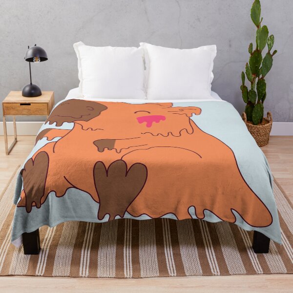 Item preview, Melting Chocolate Capybara – Cute Cartoon Animal designed and sold by EmeraldeaArt.