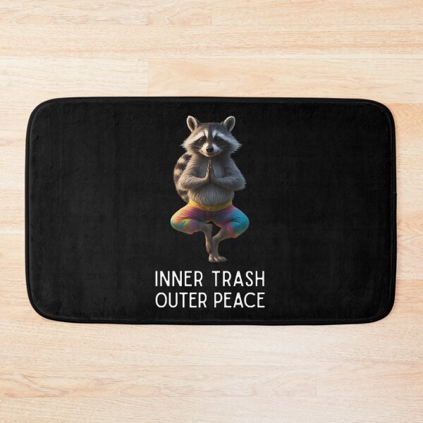 Item preview, Raccoon yoga – funny trash panda meditating in tree pose designed and sold by SoulOfTrees.