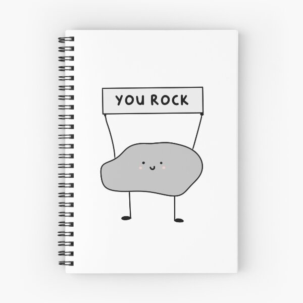 Item preview, You Rock — Punny Rock Sticker designed and sold by Tiny Tails Studio.