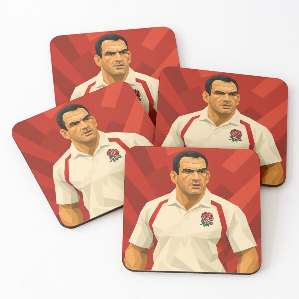 Item preview, Martin Johnson England Rugby Icon Vector Art designed and sold by kakarikihill.