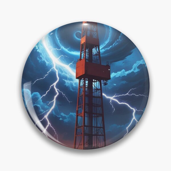 Item preview, “Storm on the Rig” – Lightning Strikes the Oilfield designed and sold by PatriotFlash.