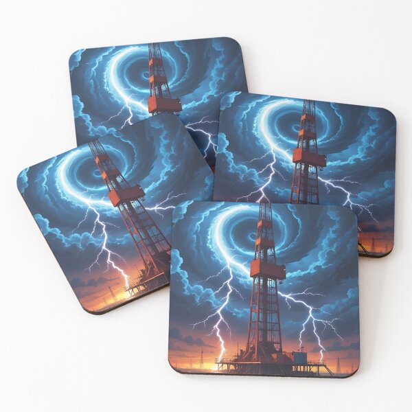 Item preview, “Storm on the Rig” – Lightning Strikes the Oilfield designed and sold by PatriotFlash.