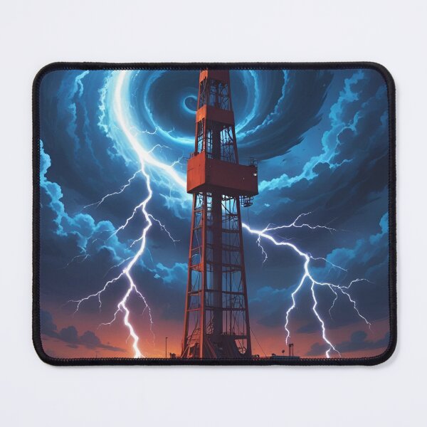Item preview, “Storm on the Rig” – Lightning Strikes the Oilfield designed and sold by PatriotFlash.