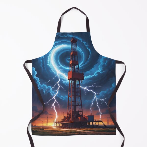 Item preview, “Storm on the Rig” – Lightning Strikes the Oilfield designed and sold by PatriotFlash.