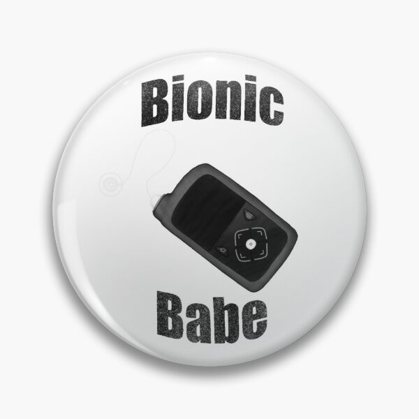 Item preview, black bionic babe insulin pump designed and sold by That Autist Artist.