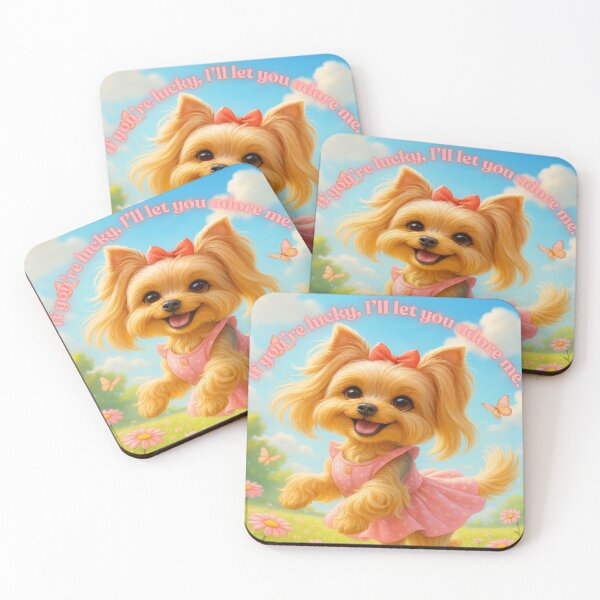 Item preview, Yorkie Glam Princess – "If You’re Lucky, I’ll Let You Adore Me" designed and sold by NoraCo.