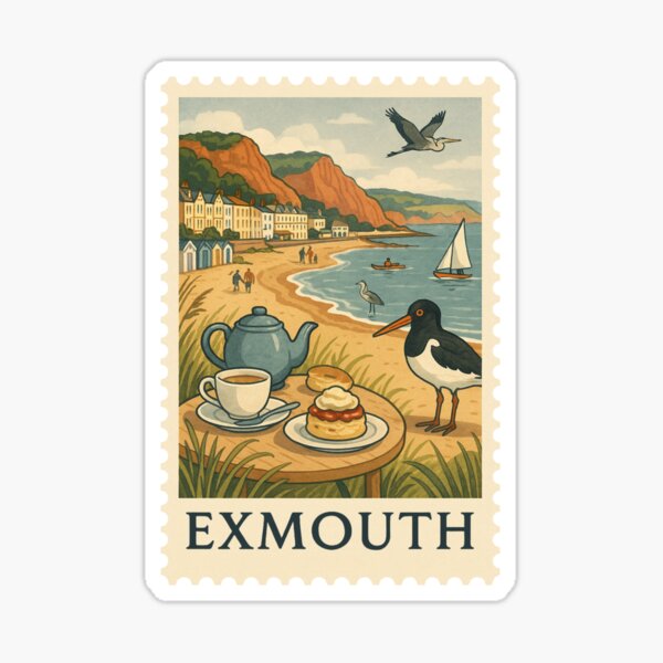 Item preview, Exmouth Travel Bird Stamp designed and sold by RebelCactusStore.