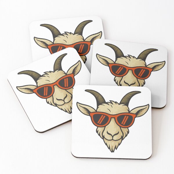 Artikelvorschau, Ziege mit Sonnenbrille entworfen und verkauft von ChartGifts.
