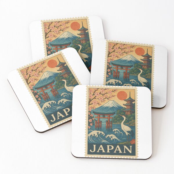 Item preview, Japan Travel Stamp designed and sold by RebelCactusStore.