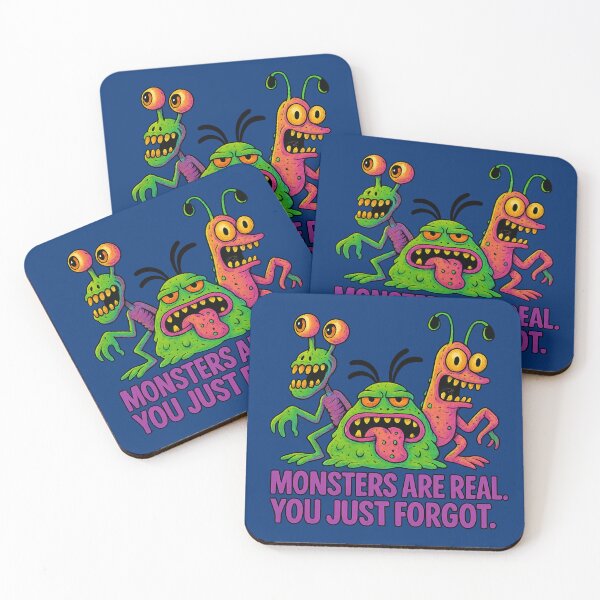 Item preview, Monsters Are Real – 90s Cartoon Horror Trio Design designed and sold by Altered Array, LLC.